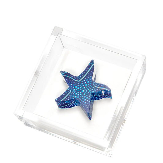 Tara Wilson Cocktail Napkin Holder with Starfish Weight