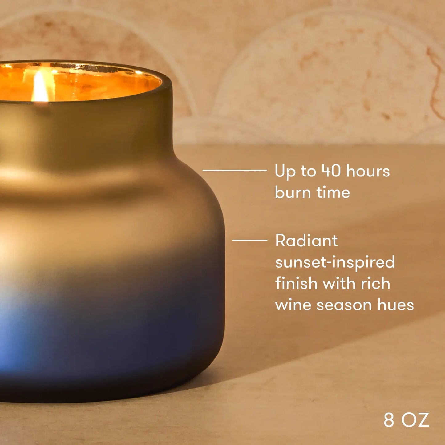 Capri Blue Volcano Artisan Tuscan Radiance Petite Candle