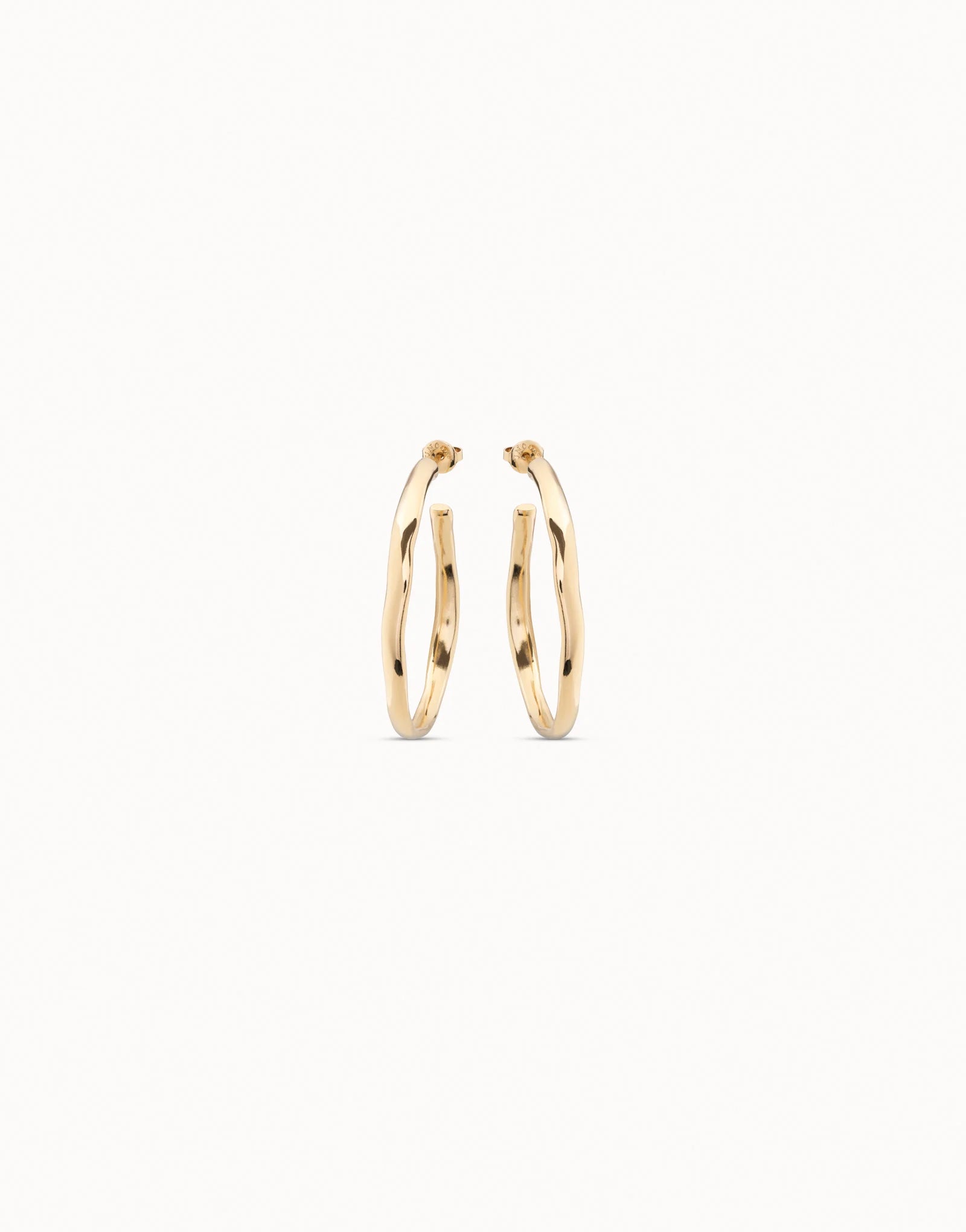 UNOde50 Ohmmm Gold Open Hoop Earrings