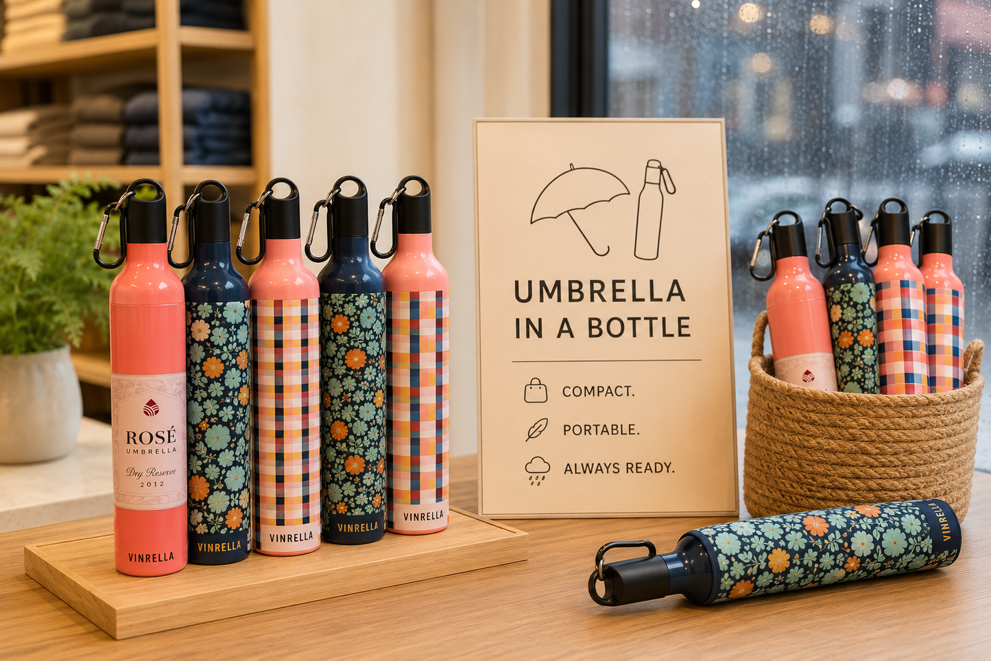 Vinrella Umbrella in a Bottle - Multiple Styles