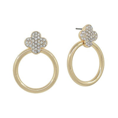 Meghan Browne Wade Gold Hematite Earrings