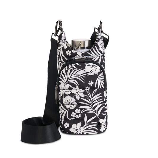WanderFull HydroBag Tropical Floral Print Black & White