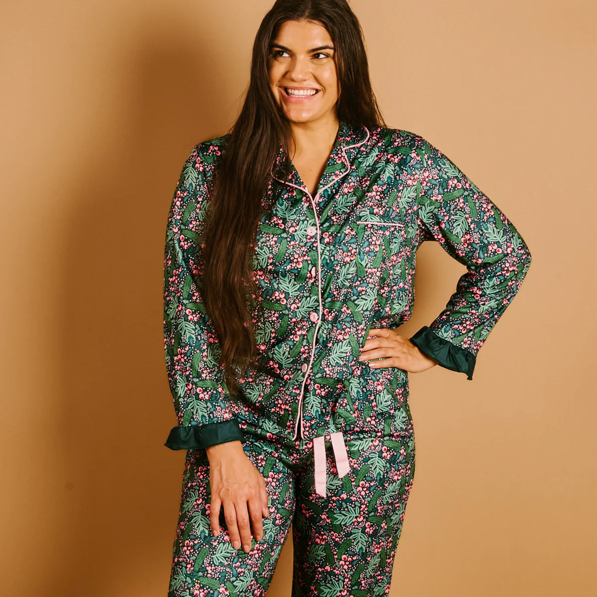Jolly Sprig Pajama Set Large