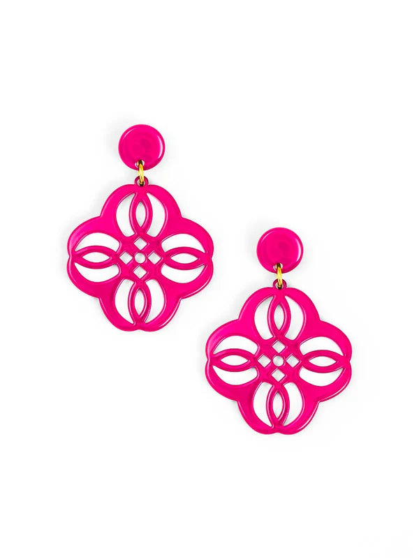Zenzii Mandala Pendant Drop Earring