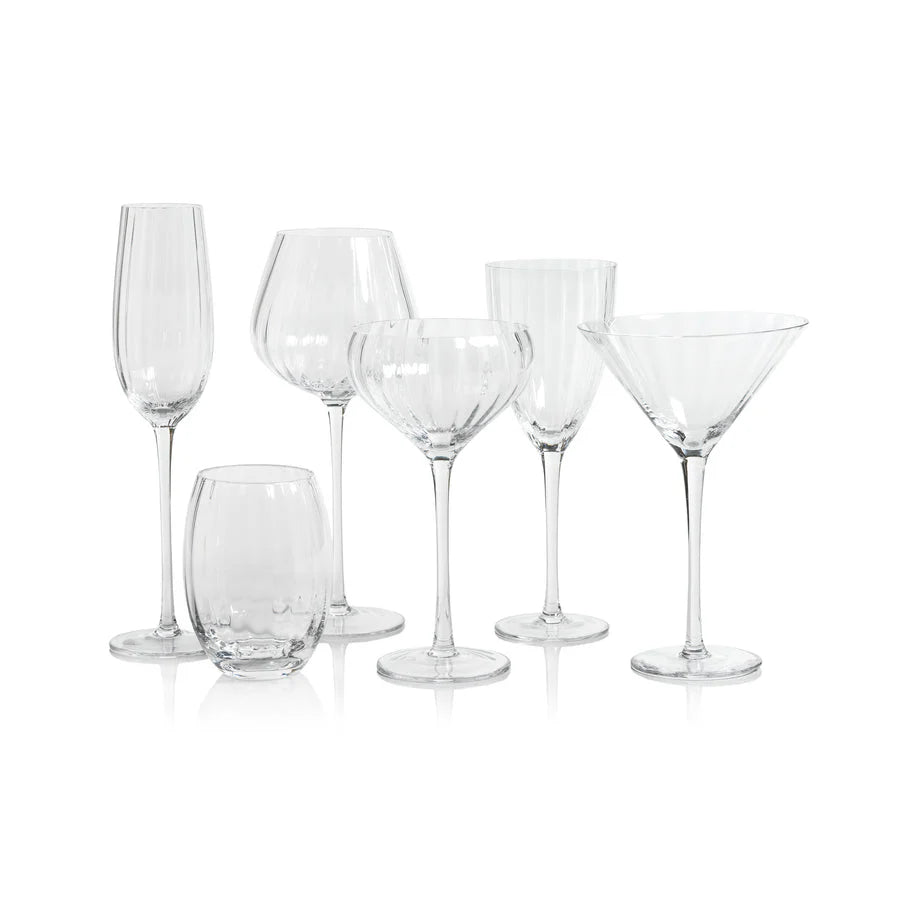 Zodax Madeleine Optic Clear Cocktail Glass