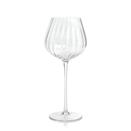 Zodax Madeleine Optic Clear Red Wine Glass