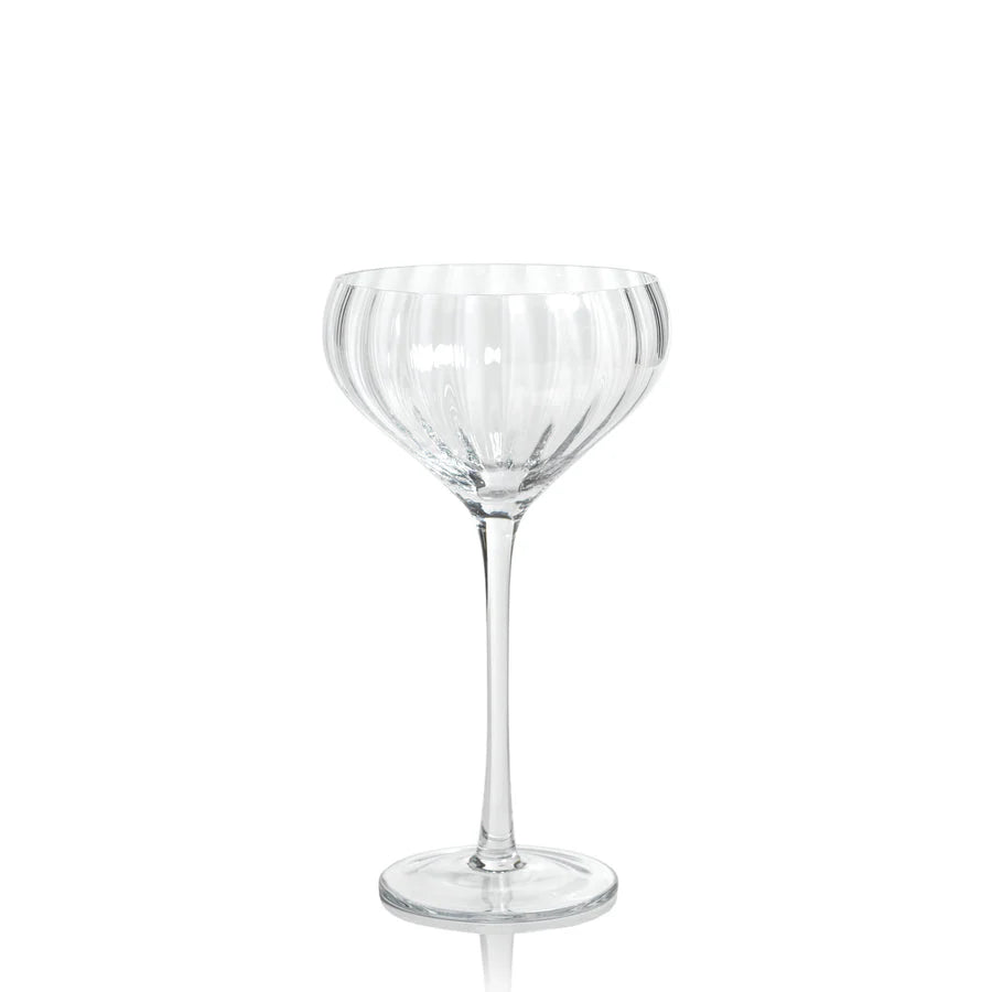 Zodax Madeleine Optic Clear Cocktail Glass