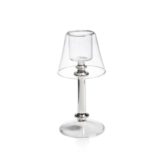 Zodax Isola Tealight Lamp Clear & Silver