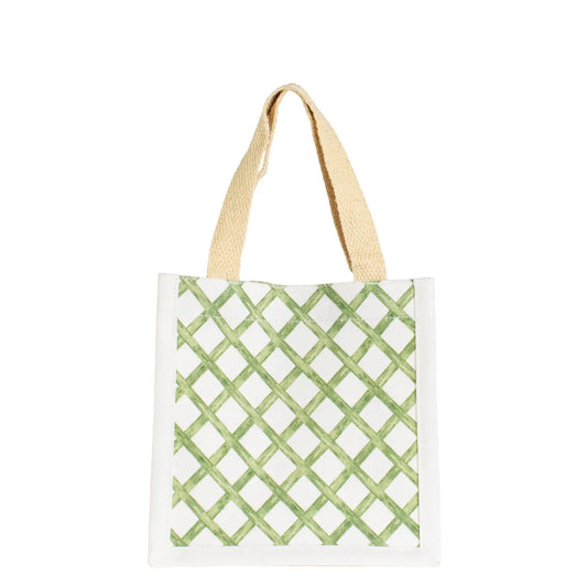 Watercolor Trellis Petite Tote