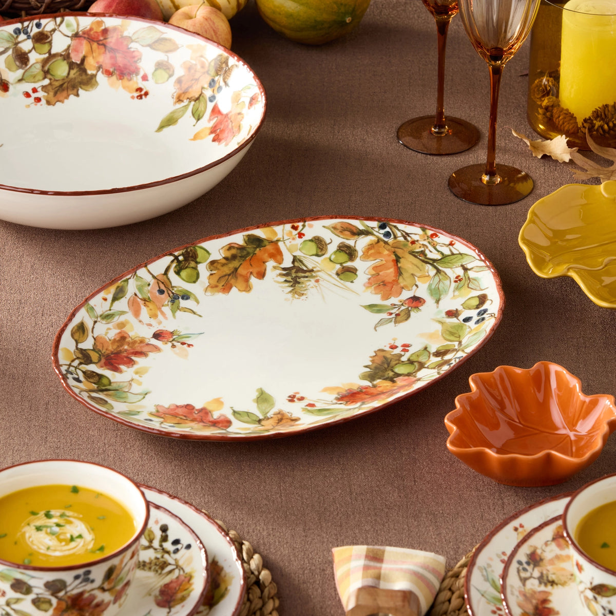 Autumn Meadows Oval Platter