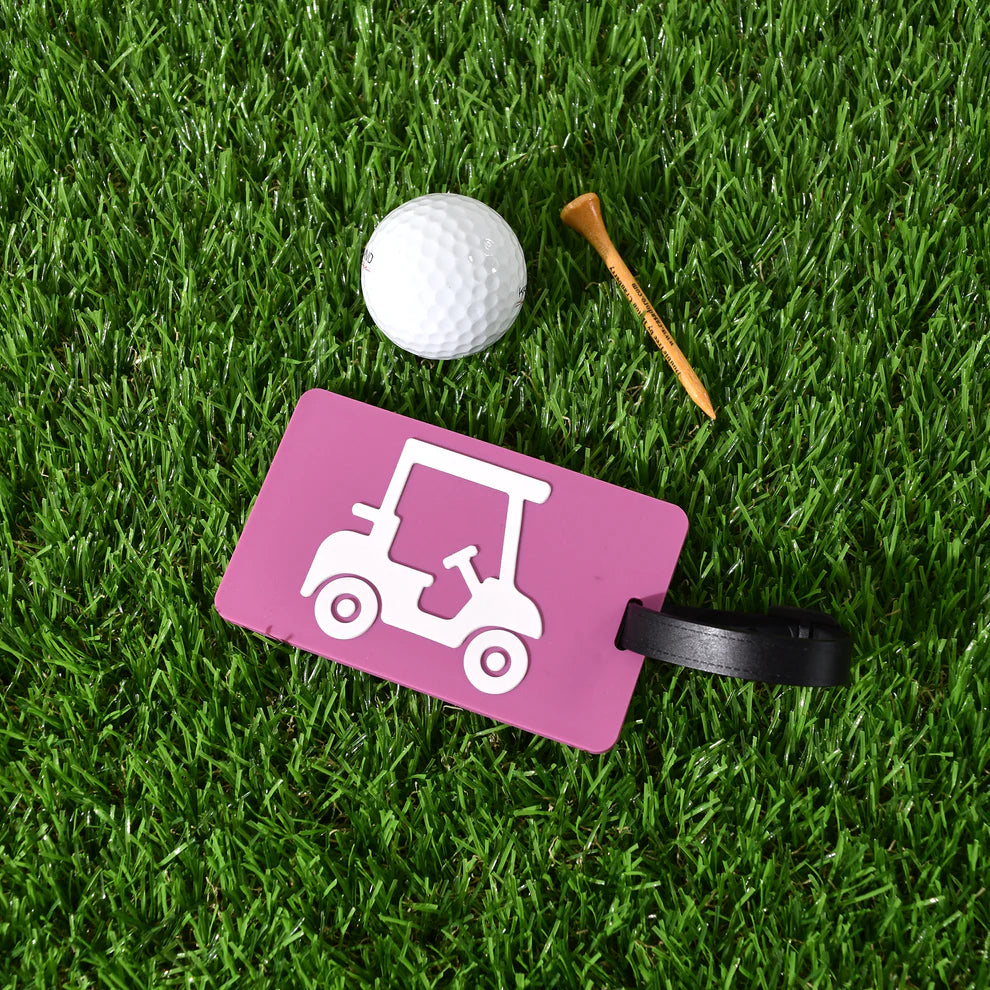 Magenta Golf Cart Bag Tag