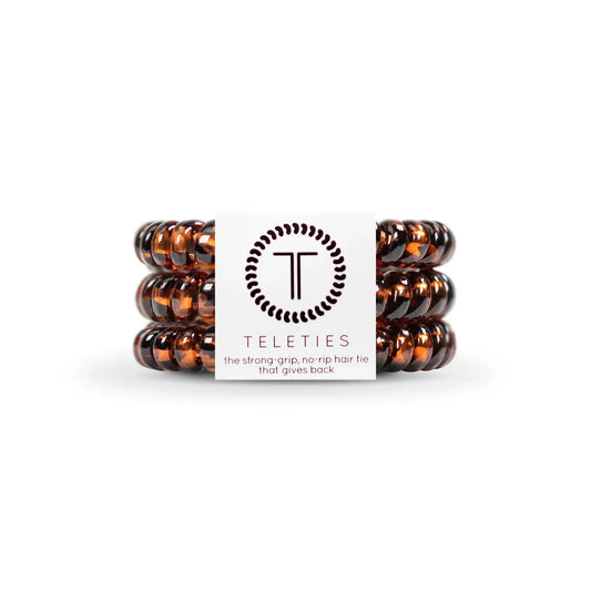 Teleties Tortoise 3pk Hair Ties Small
