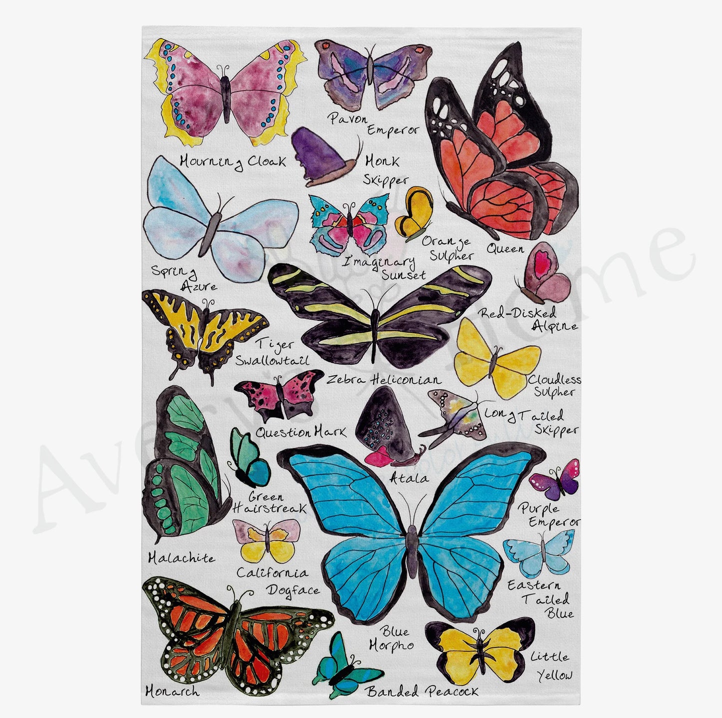 Butterfly Dish Towel