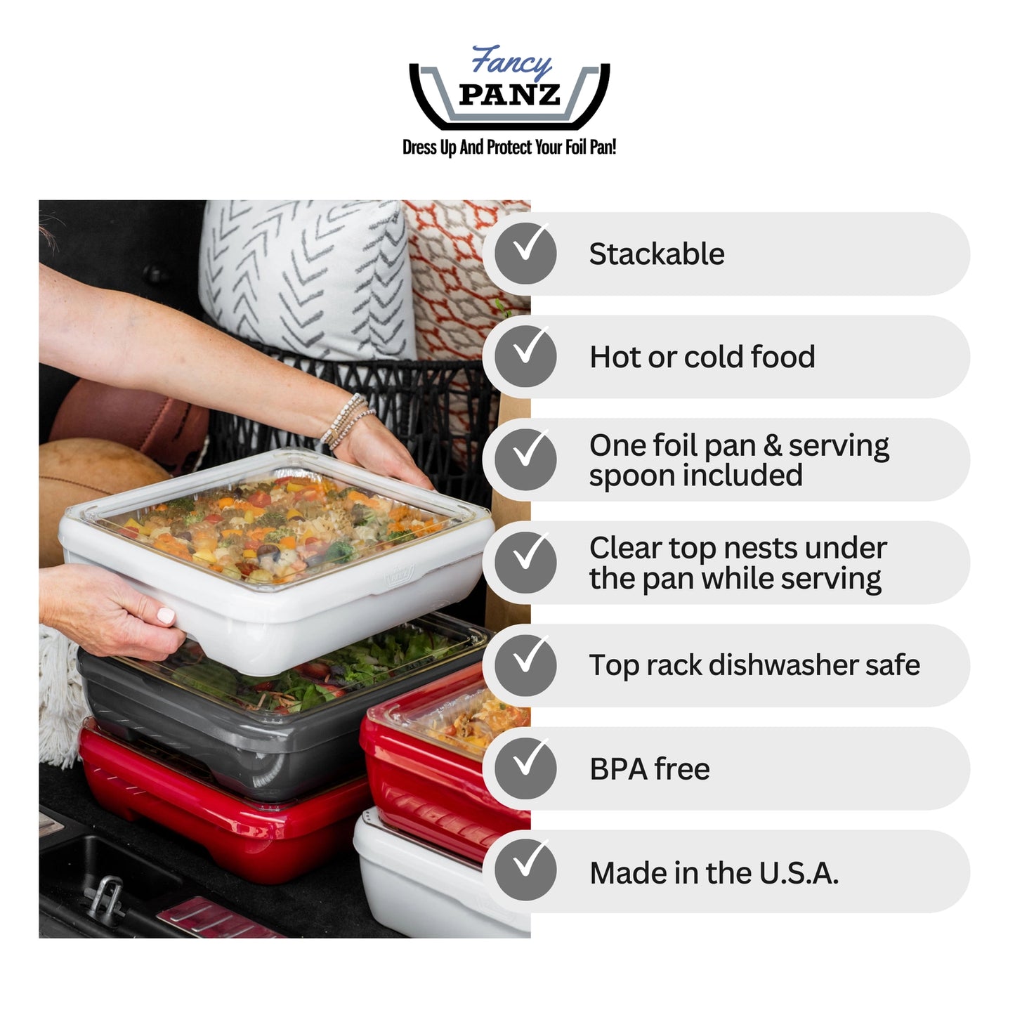 Fancy Panz Charcoal 8x8 Set