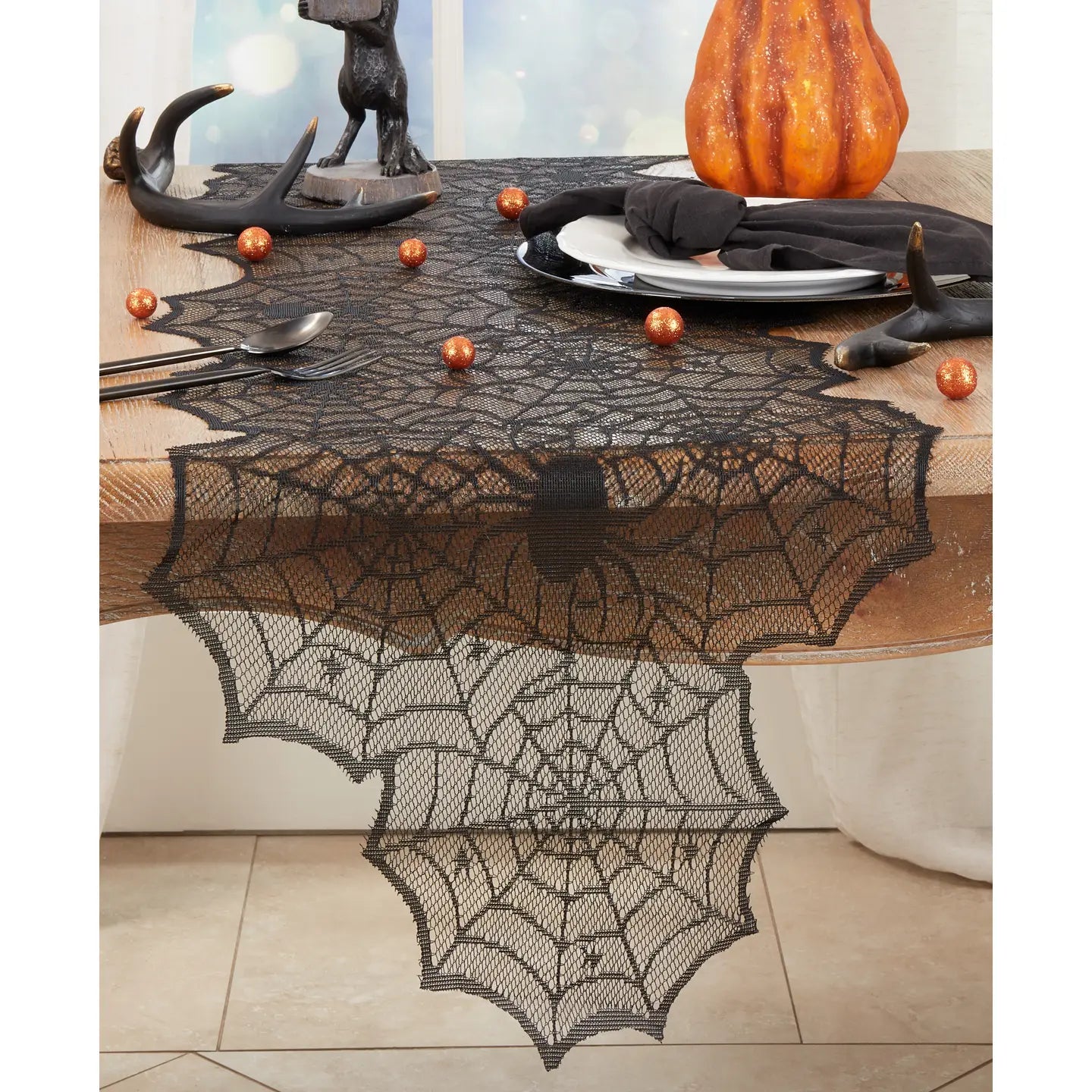 SALE Saro Spiderweb Net Table Runner