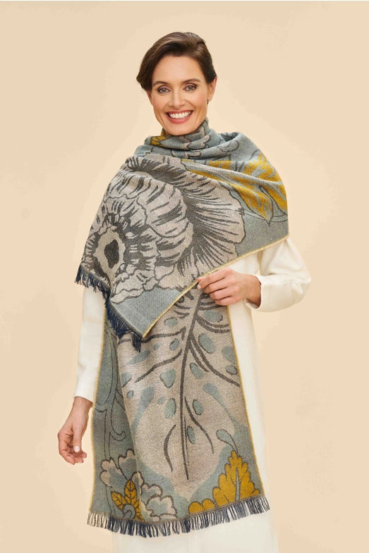 SALE Wild Floral Woven Scarf