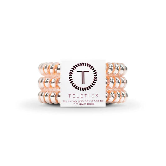 Teleties Millennial Pink 3pk Hair Ties Small