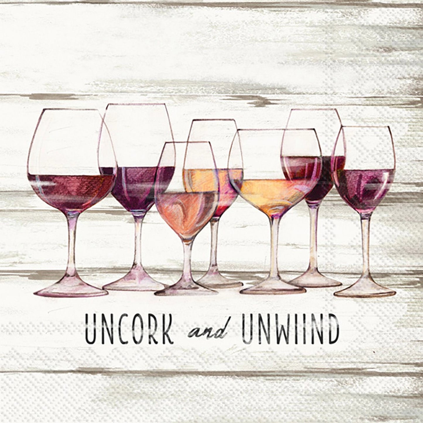 Uncork & Unwind Cocktail Napkins