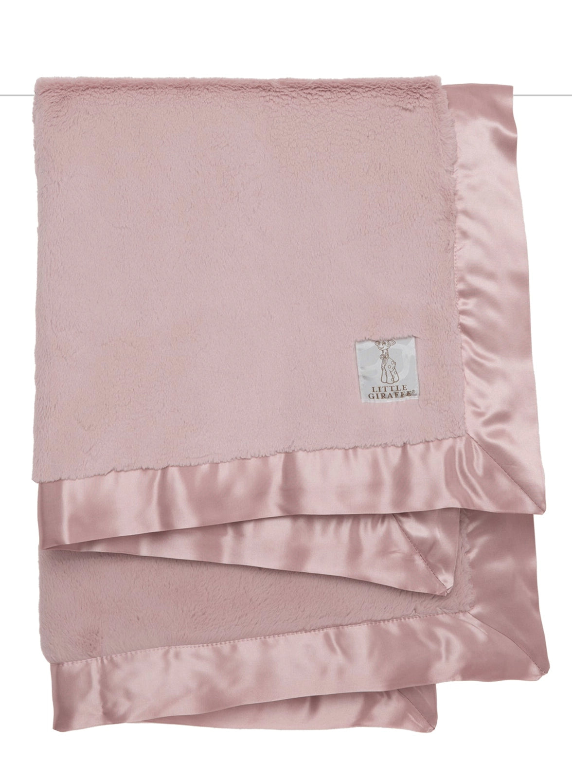 Little Giraffe Luxe Baby Blanket Dusty Pink