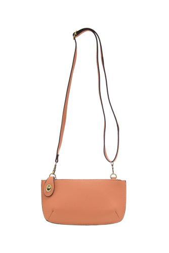 Joy Susan Mini Crossbody Wristlet Clutch Peach