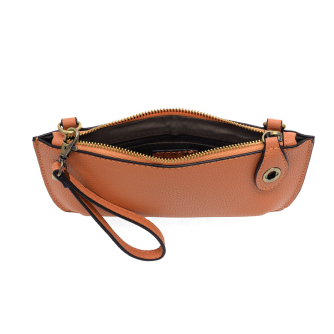 Joy Susan Mini Crossbody Wristlet Clutch Peach