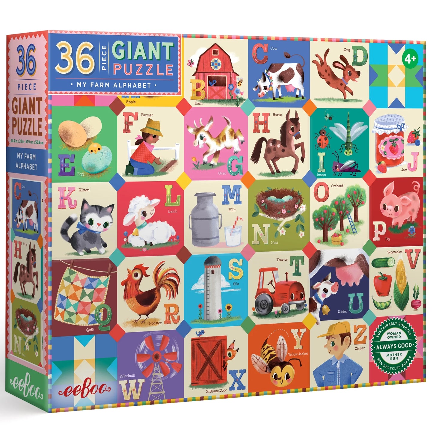 My Farm Alphabet 36 Giant Puzzle
