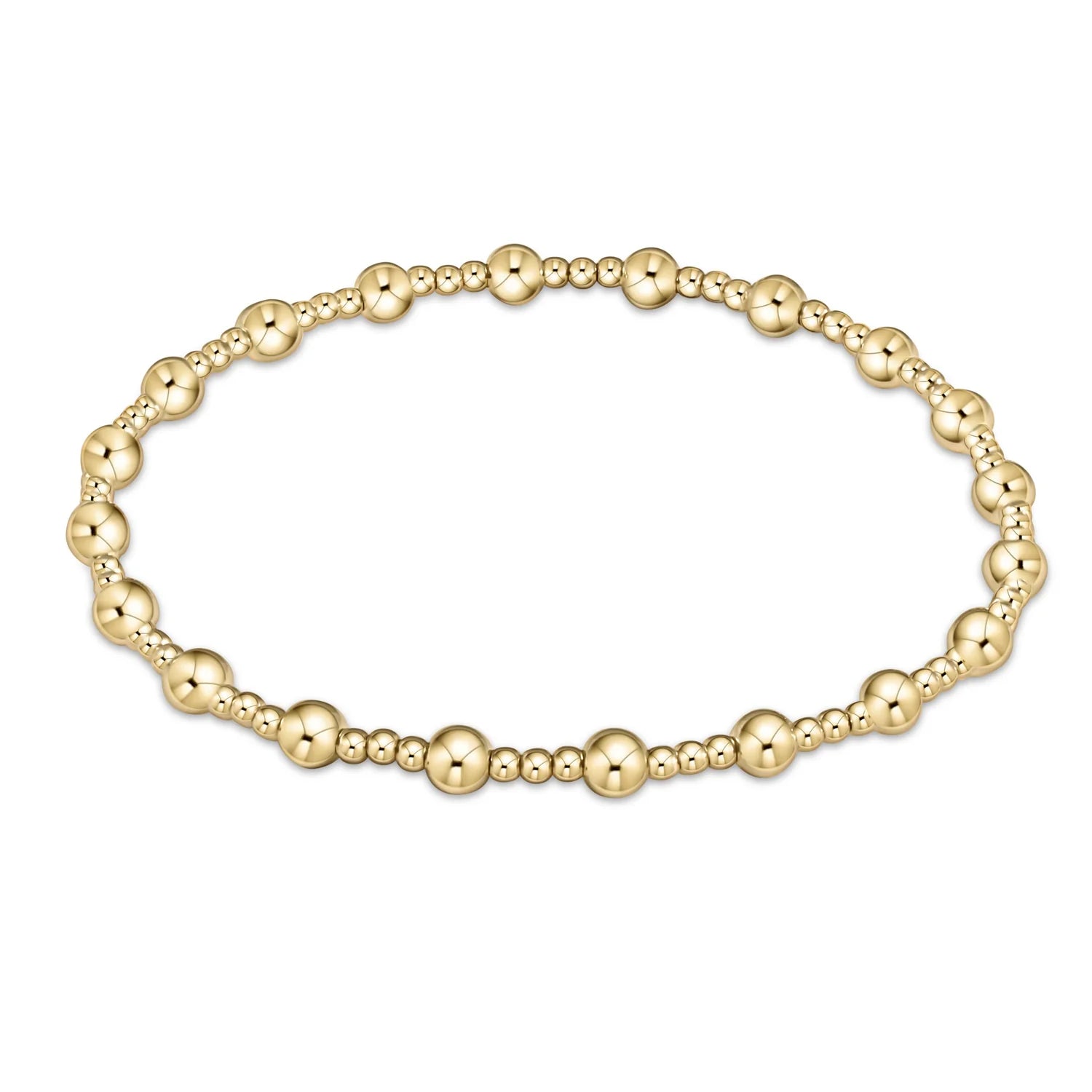 eNewton Egirl Classic Sincerity 4mm Bead Bracelet Gold