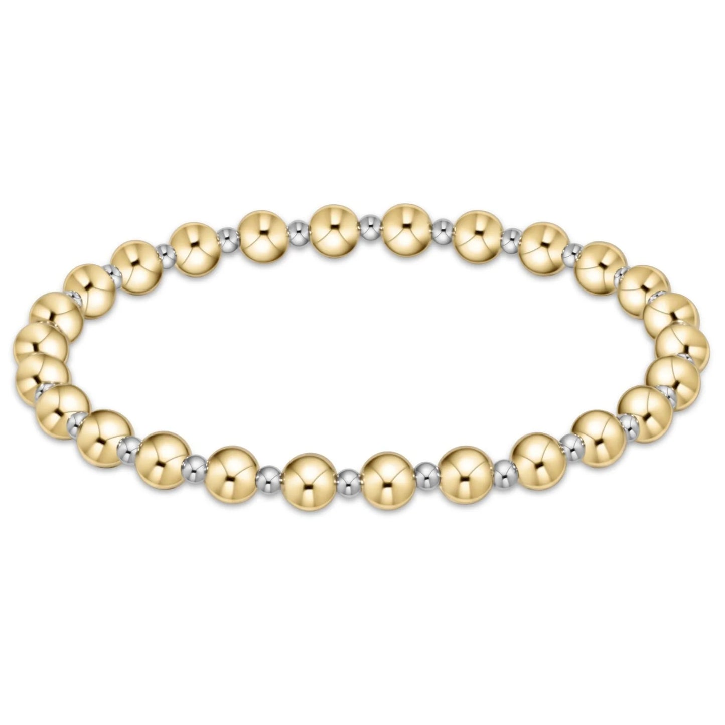 enewton Grateful Bracelet - 5MM Gold and 2.5 Silver Beads - Mixed Metal