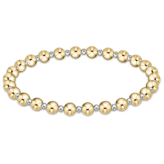 enewton Grateful Bracelet - 5MM Gold and 2.5 Silver Beads - Mixed Metal
