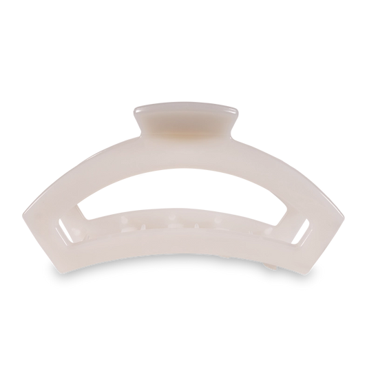 Teleties Coconut White Hair Clip Large