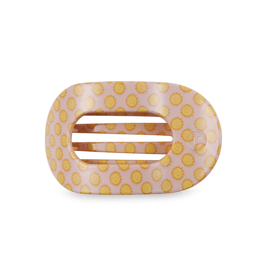 Teleties Sunny Days Ahead Round Flat Hair Clip Medium