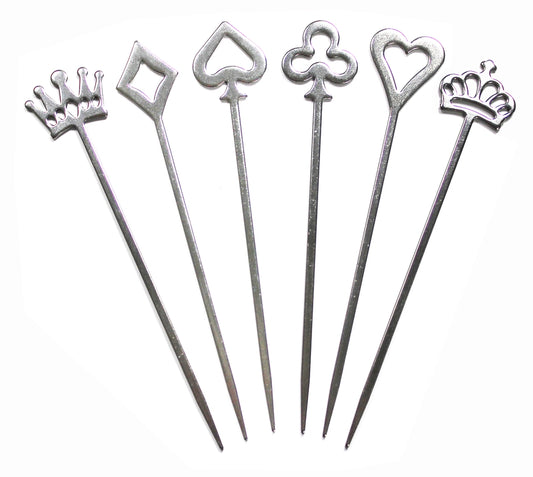 Winning Hand Cocktail Picks Set of 6