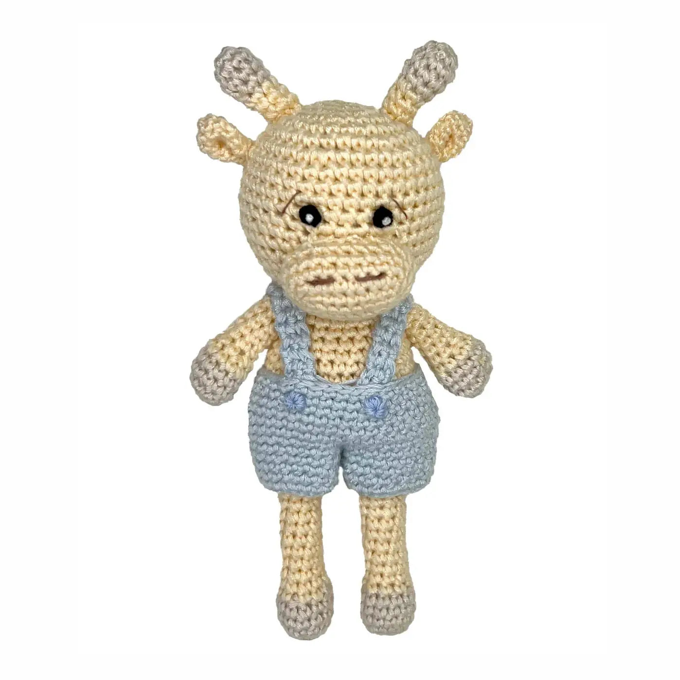 Giraffe Bamboo Crochet Rattle