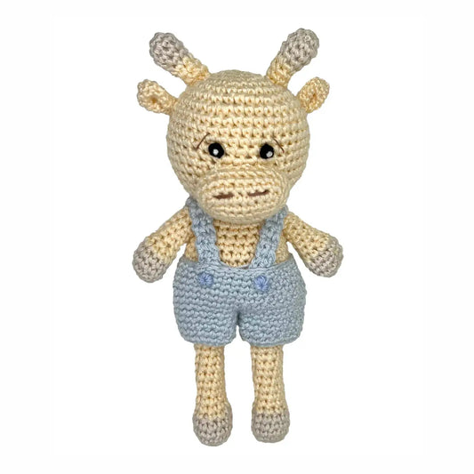 Giraffe Bamboo Crochet Rattle