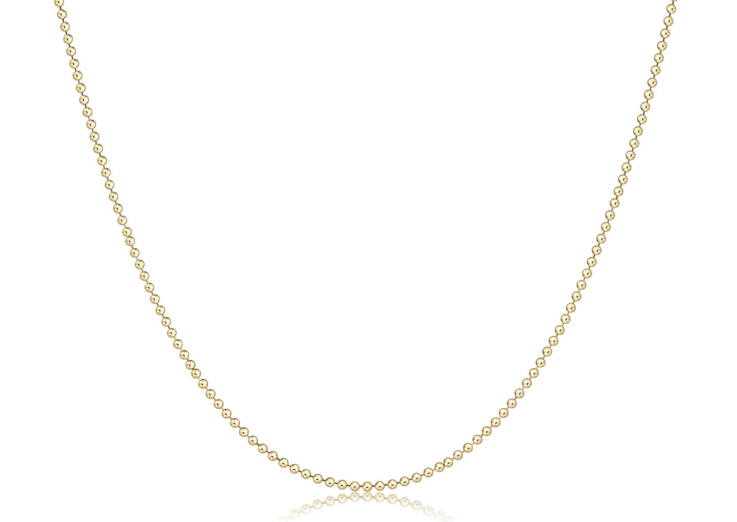 eNewton 15" Choker Classic Beaded Gold Chain