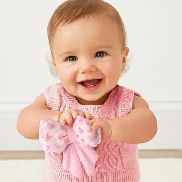 Itzy Ritzy Teensy Crinkle Teether  - Pink Bow