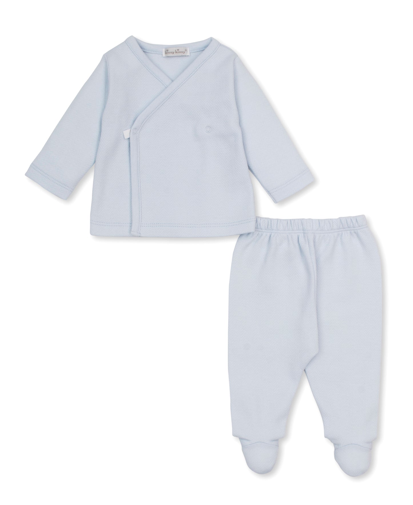 0-3m Jacquard Footed Pant Set Baby Blessings LB