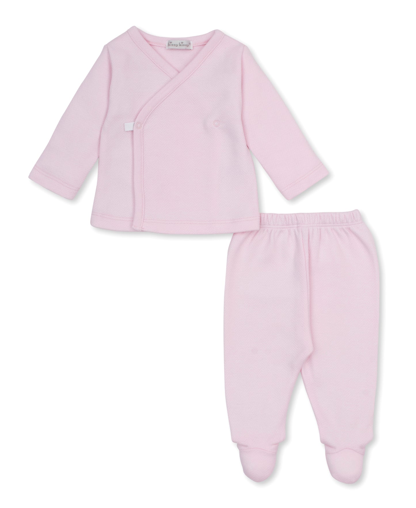 0-3m Jacquard Footed Pant Set Baby Blessings PK