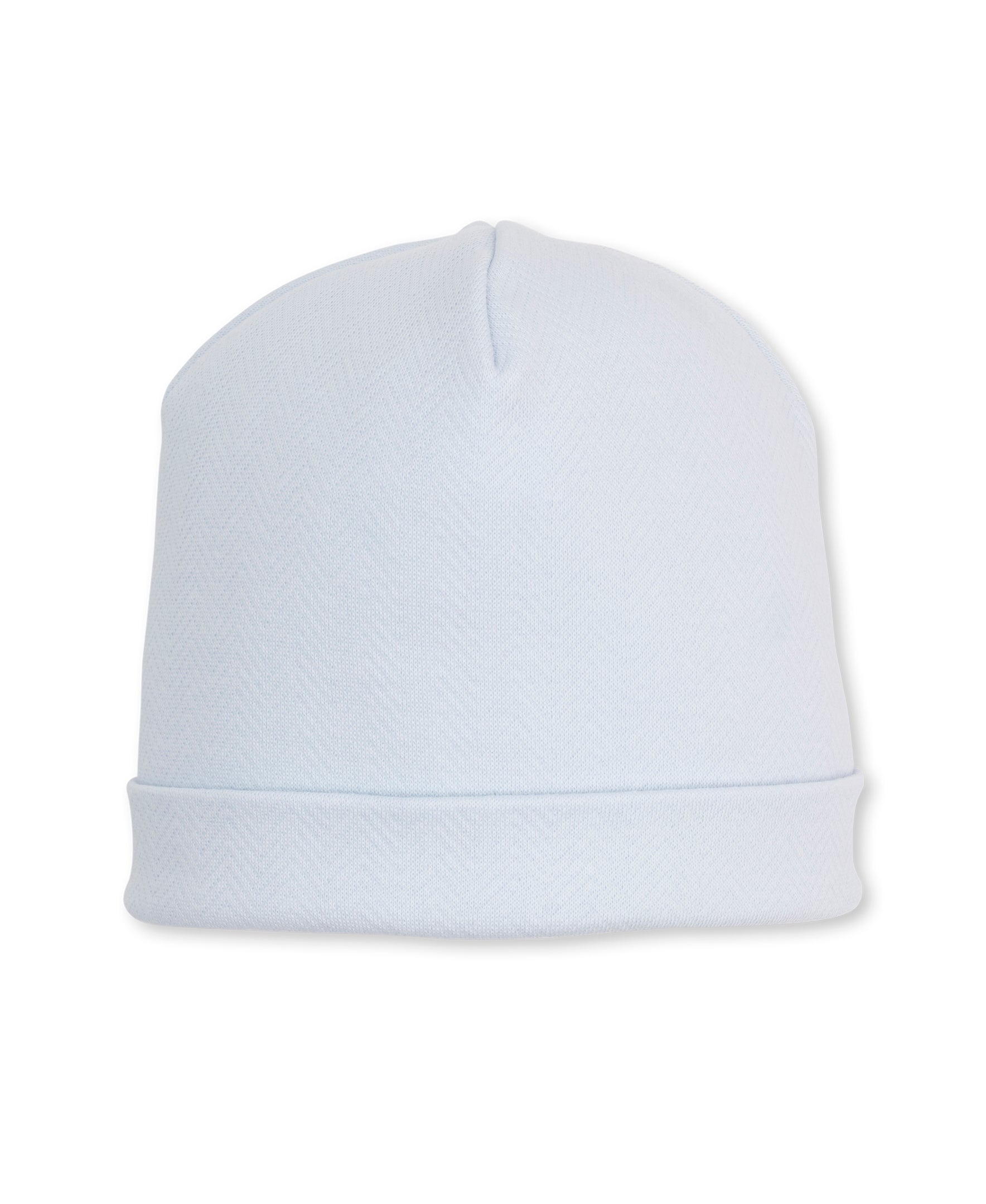 kissy kissy light blue jacquard baby hat