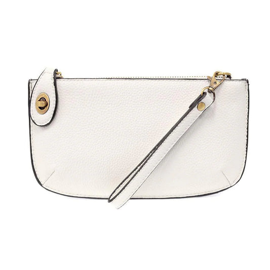Joy Susan Mini Crossbody Wristlet Clutch White