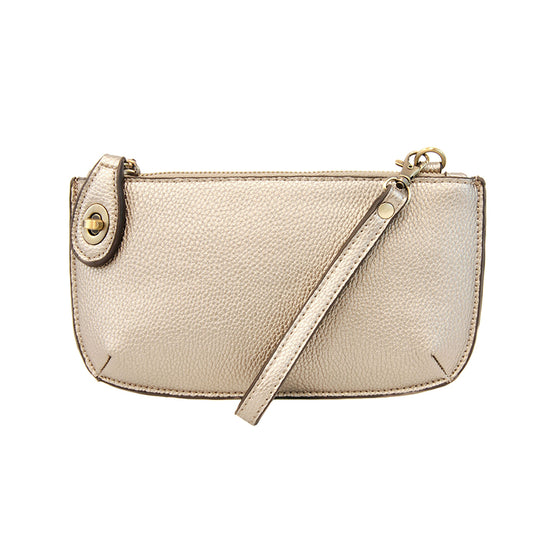 Joy Susan Mini Crossbody Wristlet Clutch Metallic Pearl