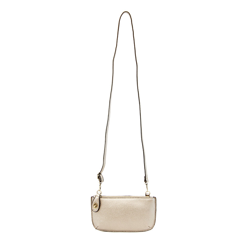 Joy Susan Mini Crossbody Wristlet Clutch Metallic Pearl