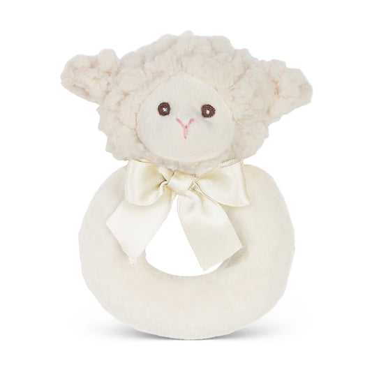 Bearington Baby Lil' Lamby Ring Rattle