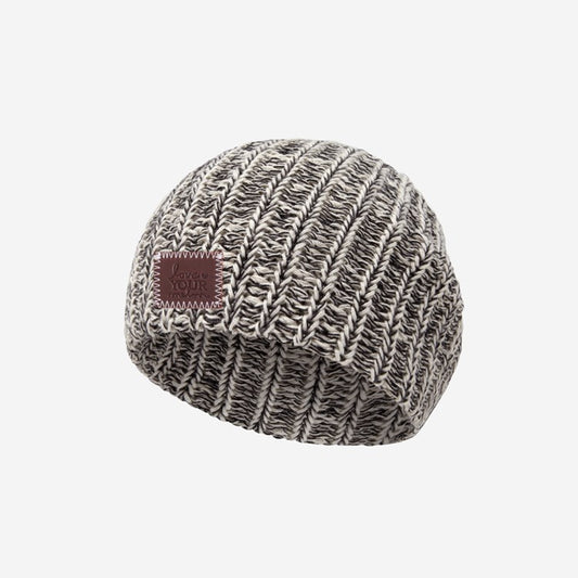 Love Your Melon Black Speckled Baby Beanie