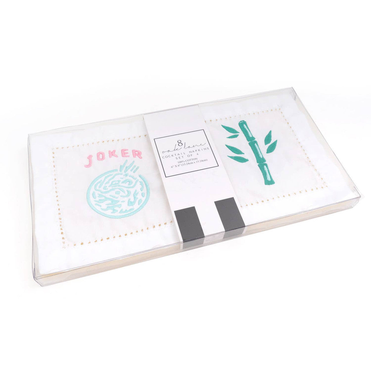 4pc Mahjong Napkin Set