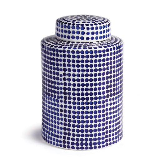 Napa Home Dover Blue Dot Jar