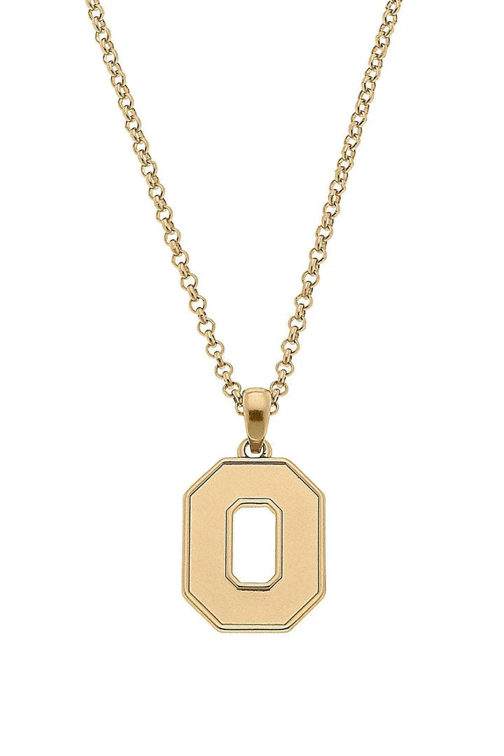Ohio State Buckeyes 24K Gold Plated Pendant Necklace by canvas style
