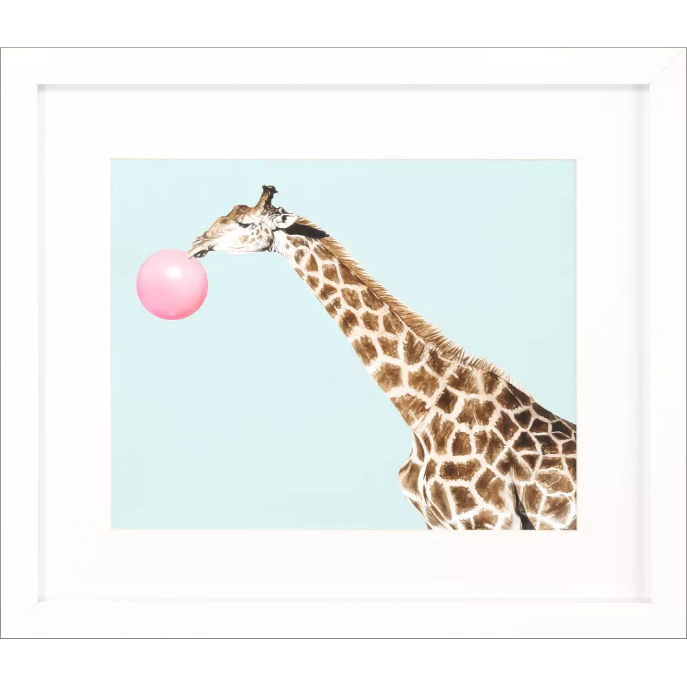 Giraffe Pop Framed Art by Paragon
