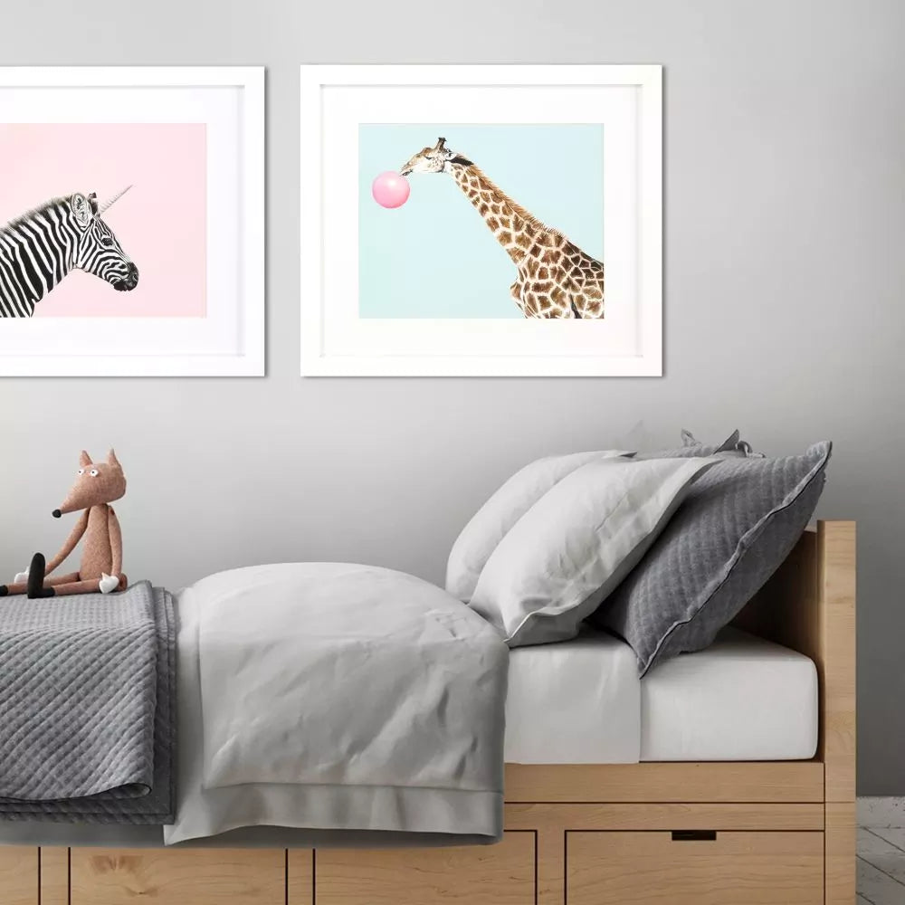 Giraffe Pop Framed Art by Paragon