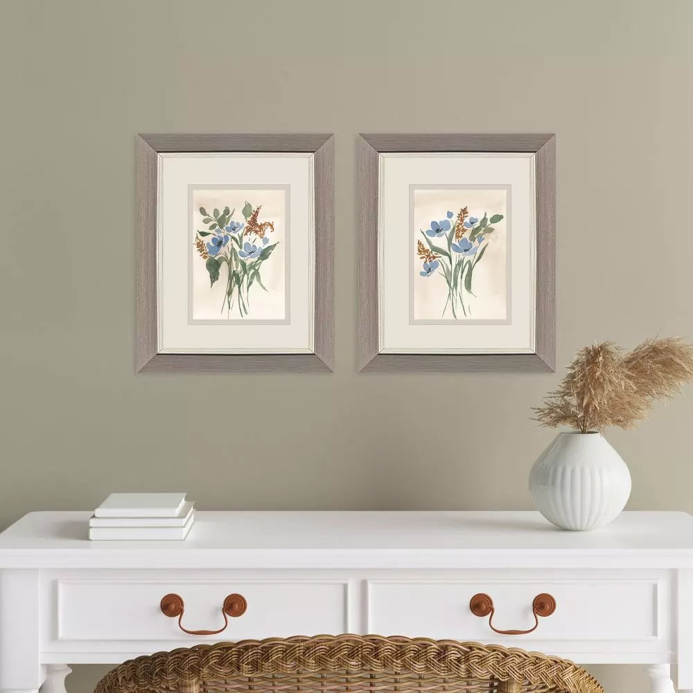 Blue Cosmos-2 Framed Art by Paragon